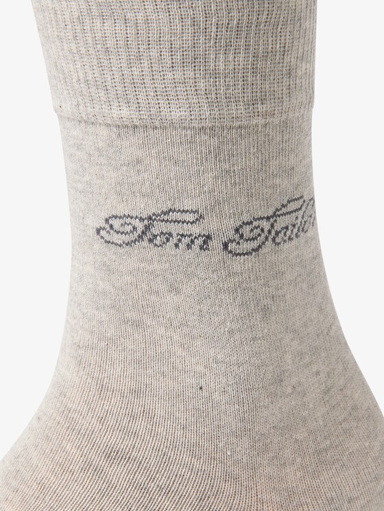 basic socks double pack - Women - summer grey melange basic socks double pack - Women - summer grey melange - 9 - TOM TAILOR