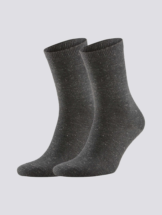 Socks in double pack - Women - anthracite melange Socks in double pack - Women - anthracite melange - 7 - TOM TAILOR