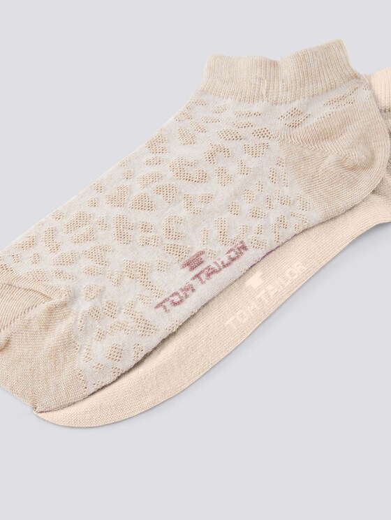 Sneakersocken mit Leopardenmuster im Doppelpack - Frauen - flax Sneakersocken mit Leopardenmuster im Doppelpack - Frauen - flax - 9 - TOM TAILOR
