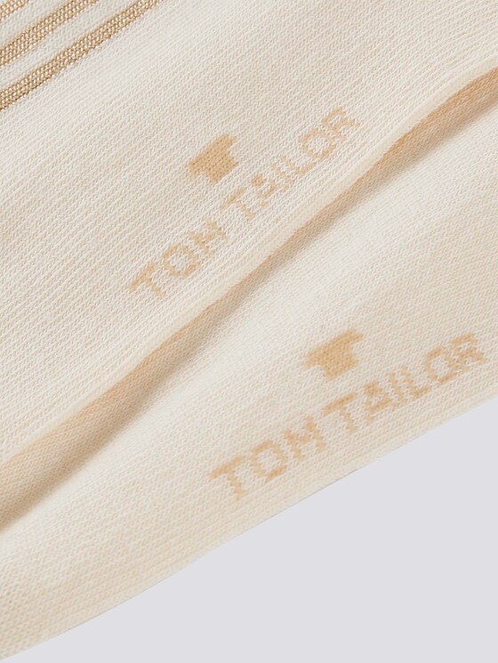 Socken mit Glanzstreifen im Zweierpack - Frauen - champagner Socken mit Glanzstreifen im Zweierpack - Frauen - champagner - 9 - TOM TAILOR