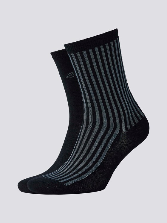 Socken mit Glanzstreifen im Zweierpack - Frauen - black Socken mit Glanzstreifen im Zweierpack - Frauen - black - 7 - TOM TAILOR