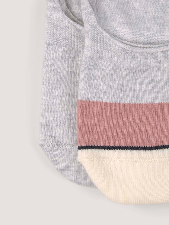 Colorblocking Füßlinge im Zweierpack - Frauen - light grey melange Colorblocking Füßlinge im Zweierpack - Frauen - light grey melange - 9 - TOM TAILOR