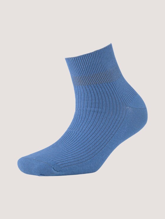 Kurze Socken mit Rippstruktur - Frauen - bright cobalt Kurze Socken mit Rippstruktur - Frauen - bright cobalt - 7 - TOM TAILOR