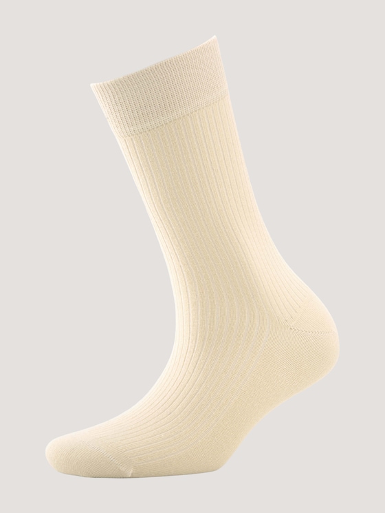 Modern plain ribbed socks