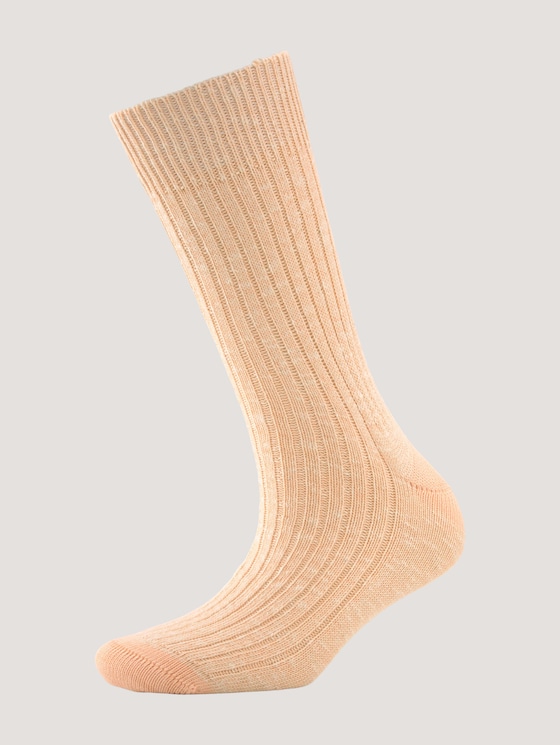 Textured socks in a mouline design