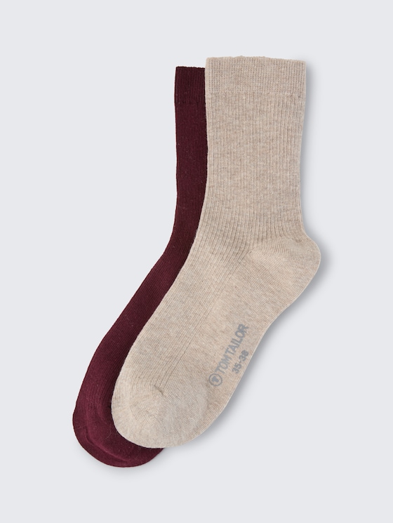Socken im 2er-Pack von Women, beige