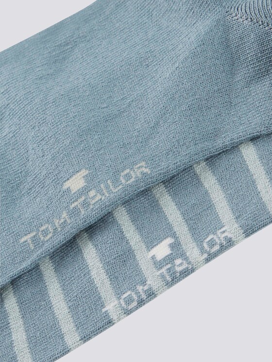 2er Pack Socken mit Logo-Schrift - Frauen - smoke blue 2er Pack Socken mit Logo-Schrift - Frauen - smoke blue - 9 - TOM TAILOR