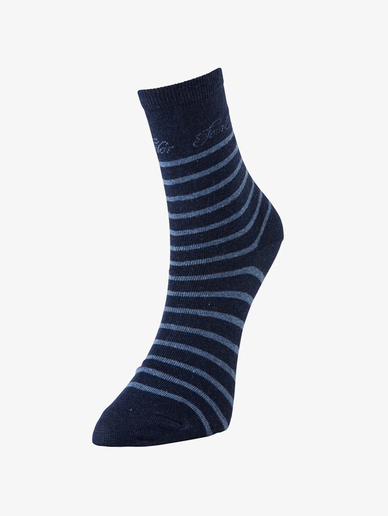 Women's socks twin pack stripes port - Women - indigo melange Women's socks twin pack stripes port - Women - indigo melange - 17 - TOM TAILOR