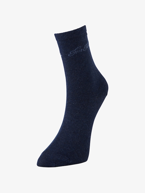 Women's socks twin pack stripes port - Women - indigo melange Women's socks twin pack stripes port - Women - indigo melange - 2 - TOM TAILOR