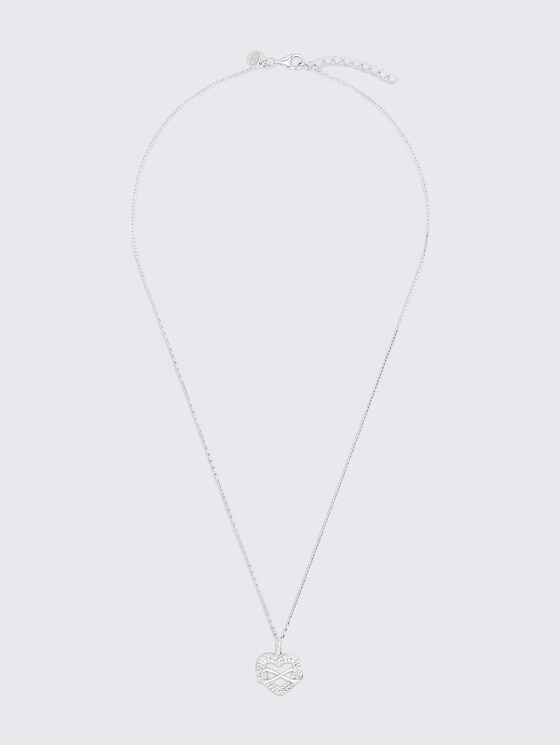 Halskette mit Anhänger Silber 925 | Stein Zirkonia weiß von Women, silver