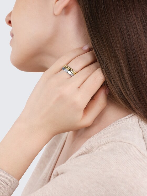 Bague à enfiler en acier inoxydable multicolore par Women, multi-color