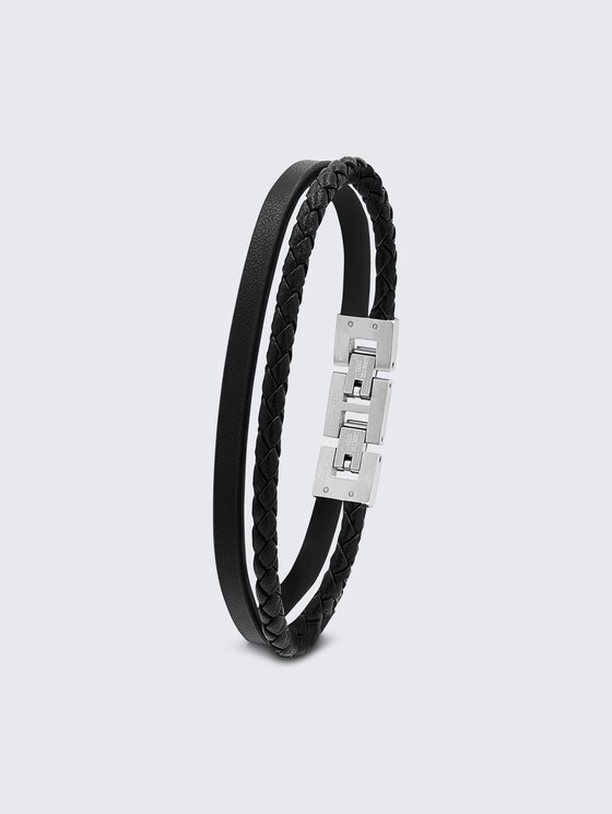 Gliederarmkette aus Edelstahl silber von Men, silver