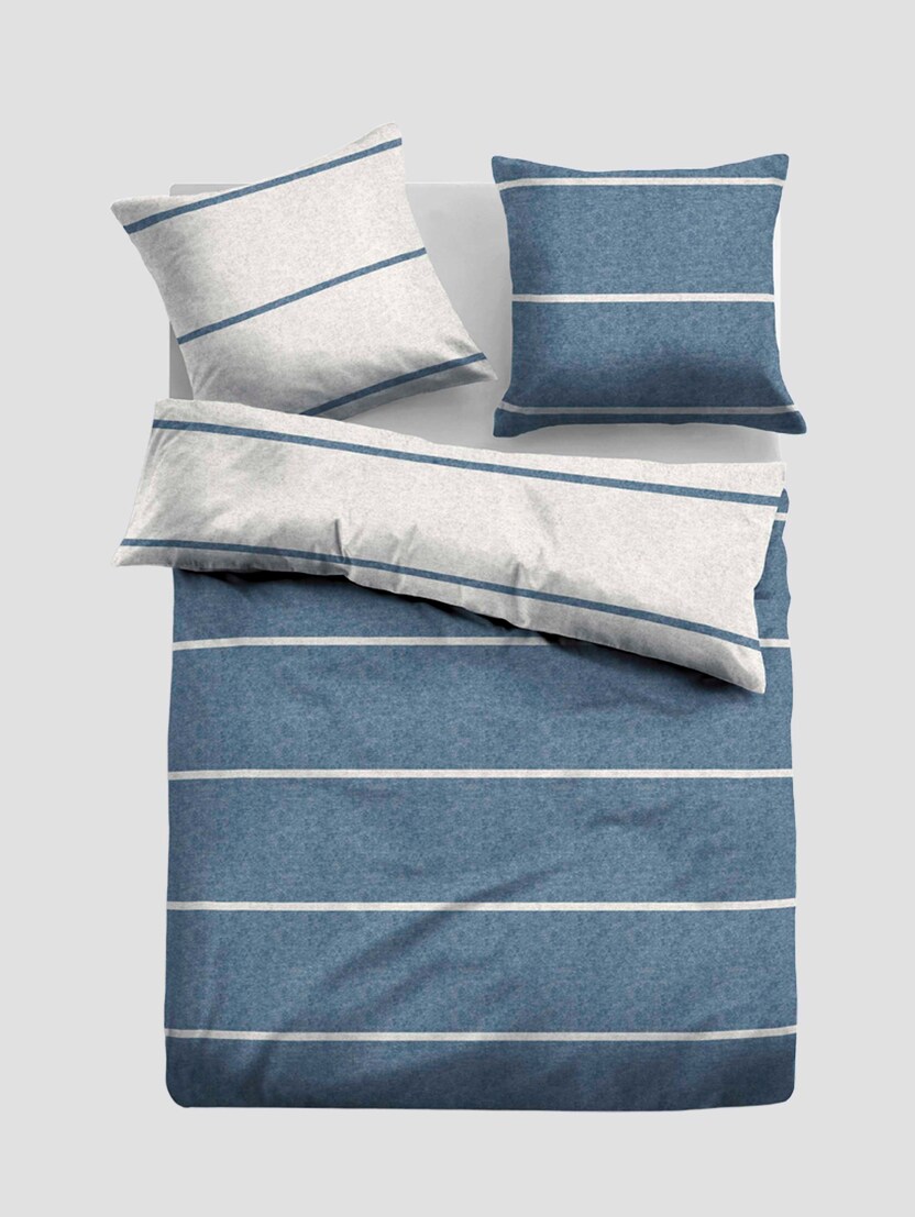 Striped Flannel Bedding From Tom Tailor, Flannel Duvet Cover Blue