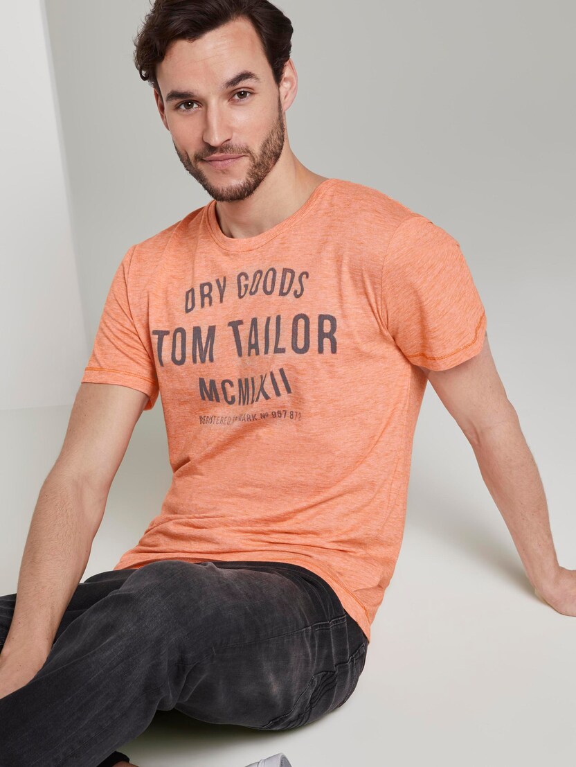 TOM TAILOR f/ür M/ädchen T-Shirts//Tops T-Shirt mit Print und Fransen