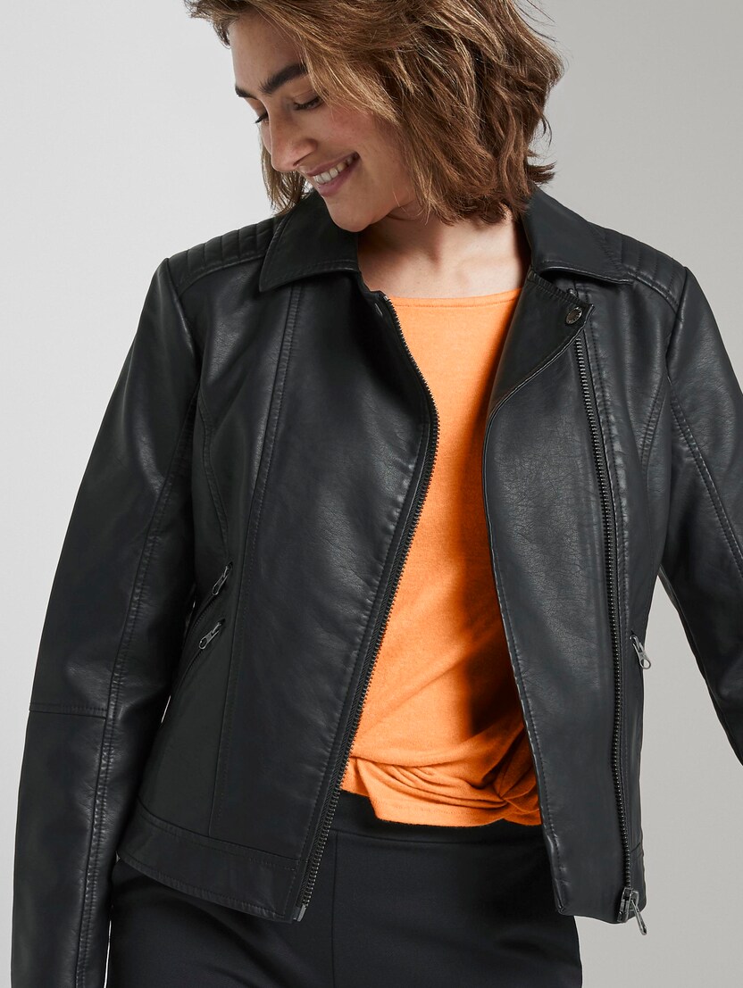 tom tailor fake leather jacket