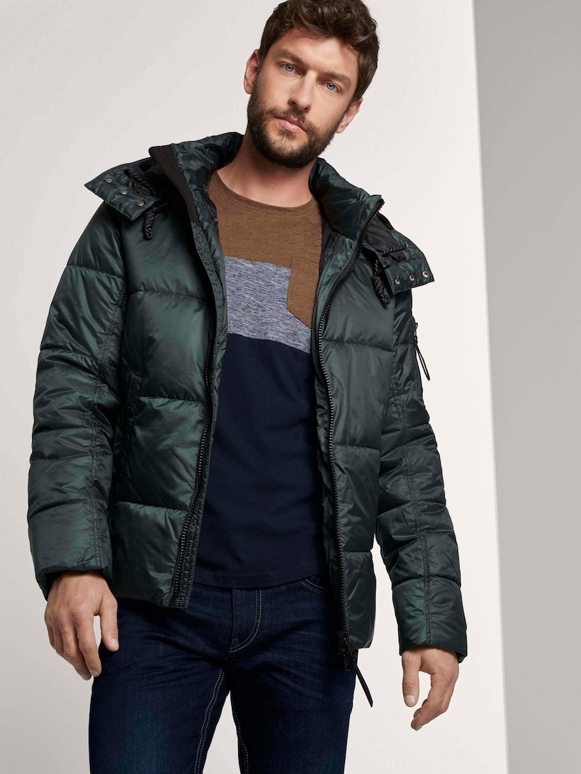 tom tailor puffer jacket with hood