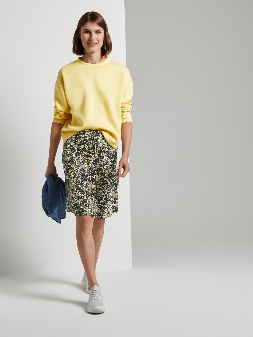 floral print pencil skirt yellow