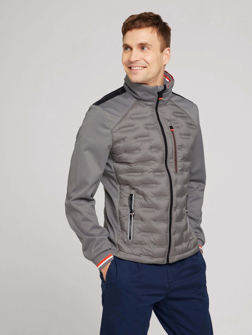 quilted hybrid jacket