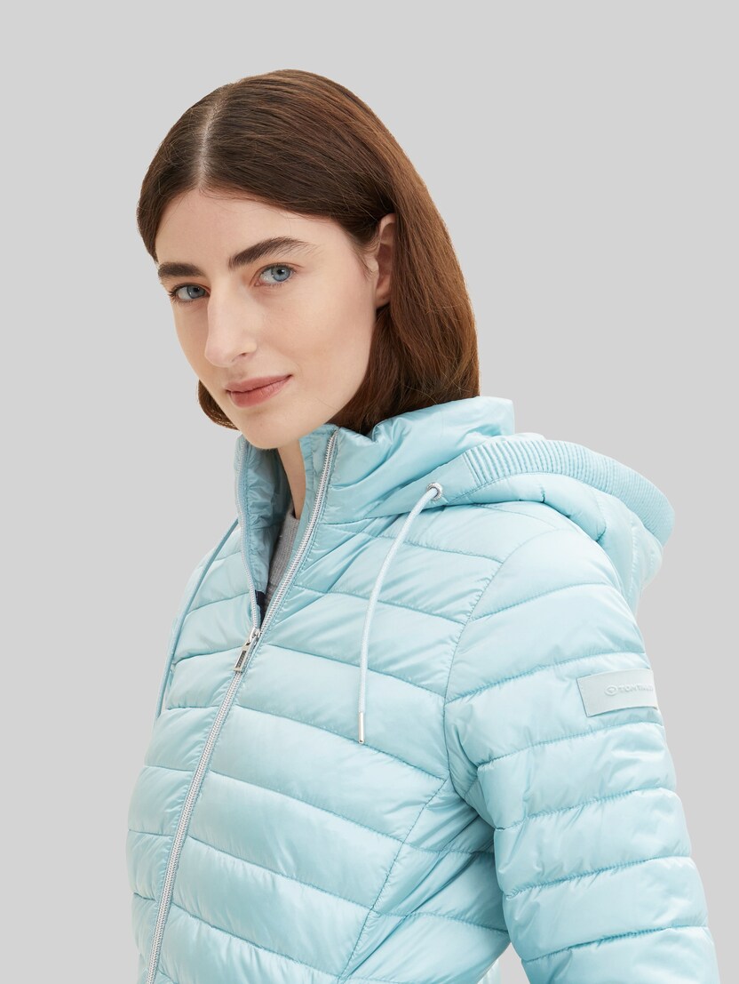 TOM TAILOR Damen Cape Jacke – Mit Reißverschluss, Seitlichen Taschen, Aus Polyester/Wolle, Regular Fit