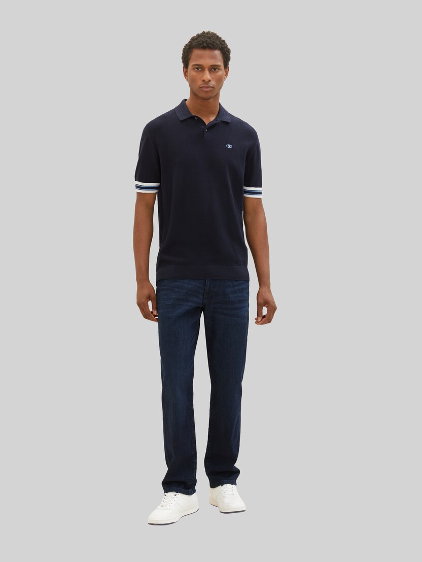 TOM TAILOR Maglietta Uomo Effetto Slavato Con Logo, Girocollo, Cotone, Vestibilità Regolare, Taglie S-3XL