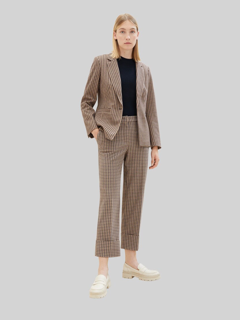 TOM TAILOR Damen Hose „Lea“ Straight Fit – Gerade Passform, Mit Bügelfalte, Aus Weicher Viskose