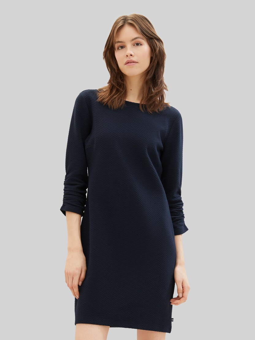TOM TAILOR Damen Blusen-Shirt Mit Henley-Kragen – Regular Fit, Kurzarm, Baumwoll-Modal Mischung