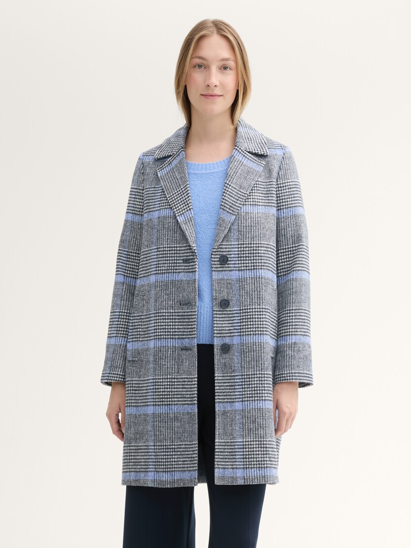 Plaid coat womens discount