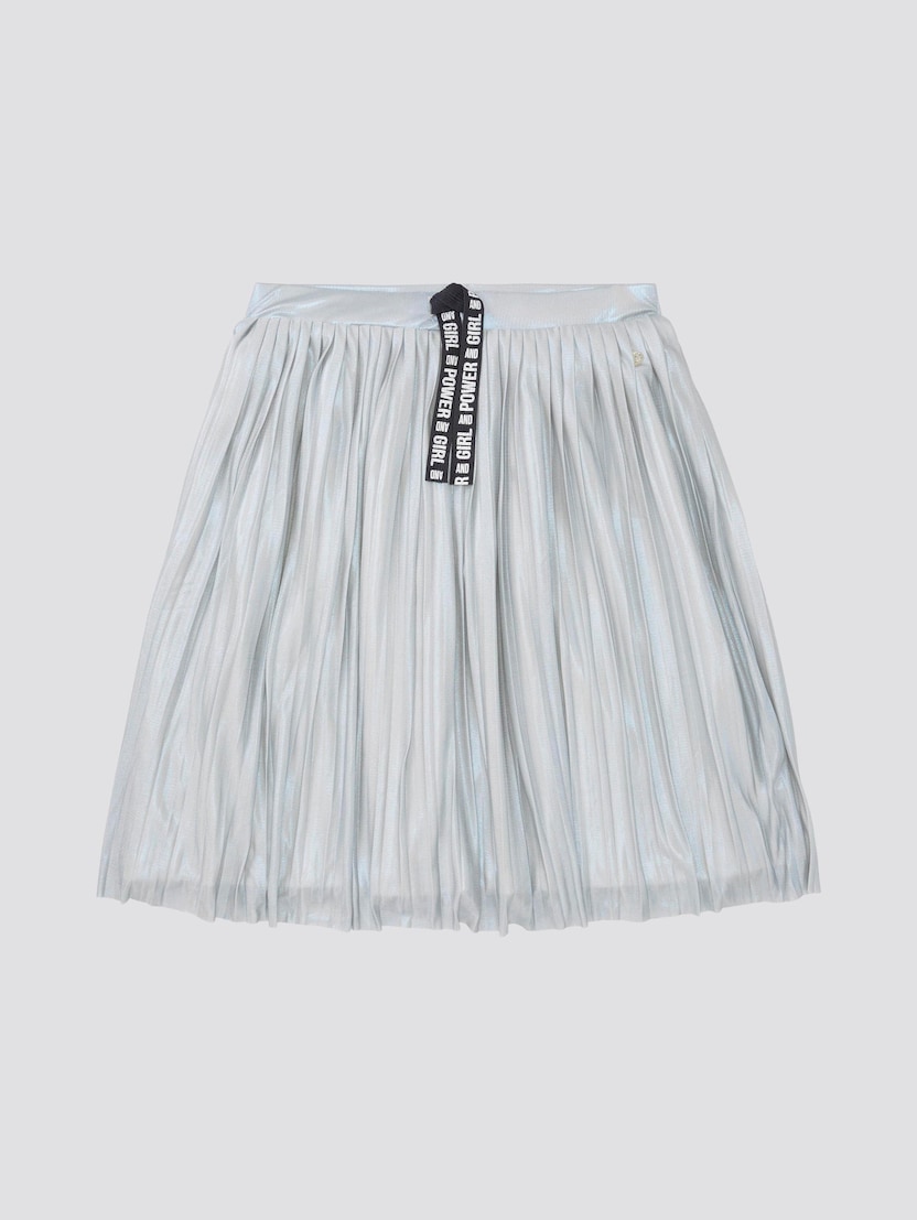 metallic pleated skirt online