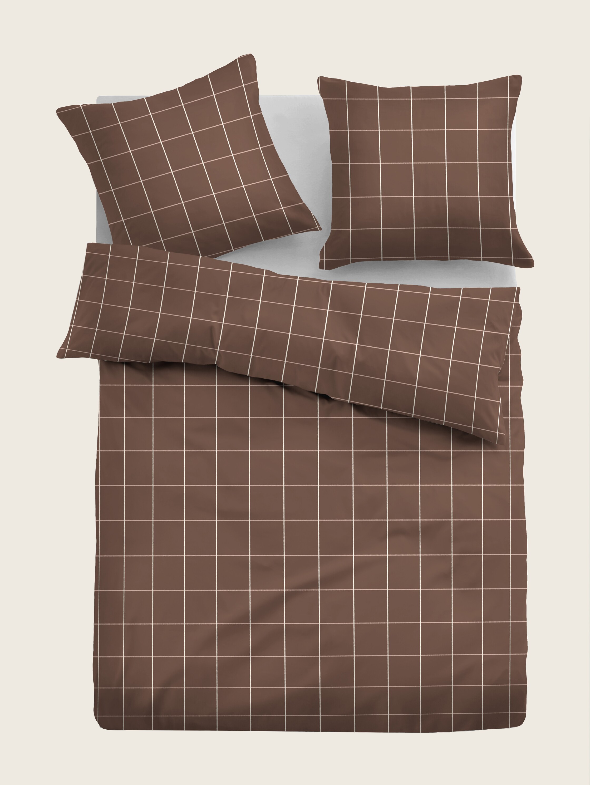 Bettwäsche mit Karomuster - 1