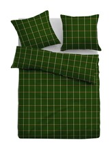 Sélectionné, Parure de lit avec motif à carreaux par Tom Tailor, verdoyant
