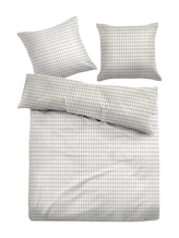 Ausgewählt, Seersucker-Bettwäsche mit Punkten von Tom Tailor, beige