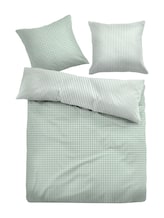 Sélectionné, Parure de lit en linon à carreaux par Tom Tailor, verdoyant