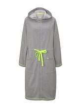 Geselecteerd, Badjas in melange look met neon accent door Tom Tailor, groen