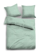 Geselecteerd, Beddengoed in melange look door Tom Tailor, groen