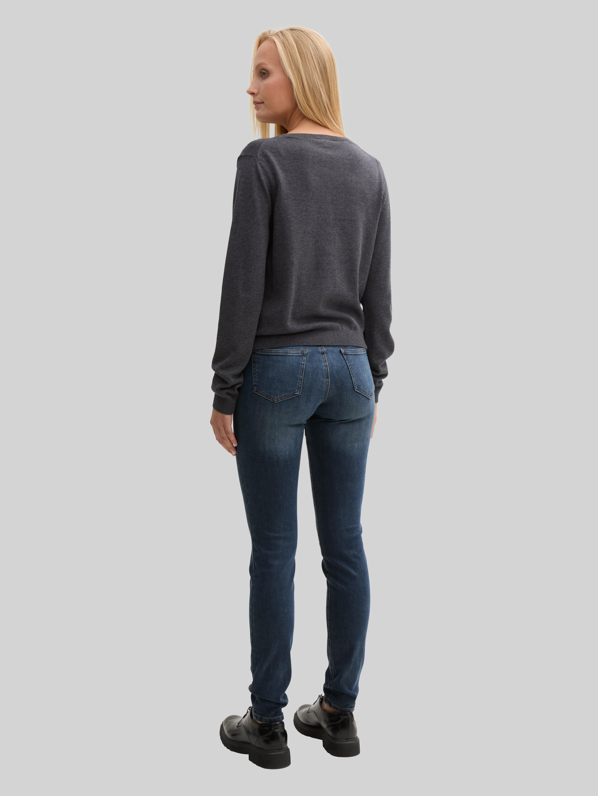 TTALEXA SKINNY Jeans - dark stone wash denim - Auschnitt Model-Rückansicht