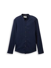 Geselecteerd, Slim fit overhemd van katoen door Tom Tailor, blauw
