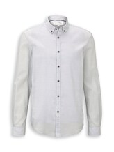 Niet geselecteerd, Slim fit overhemd van katoen door , wit