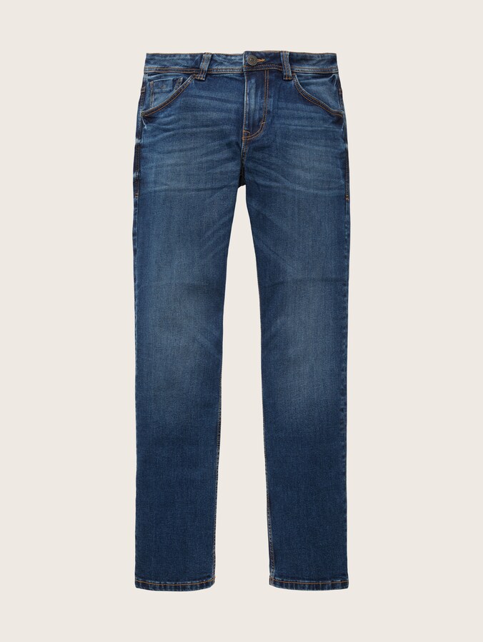 TTMARVIN STRAIGHT Jeans by Men, Used Mid Stone Blue Denim