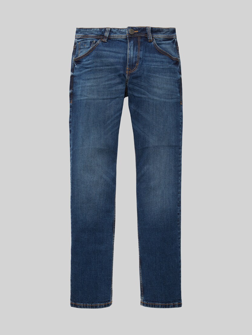 Jean TTMARVIN STRAIGHT par Men, Used Mid Stone Blue Denim
