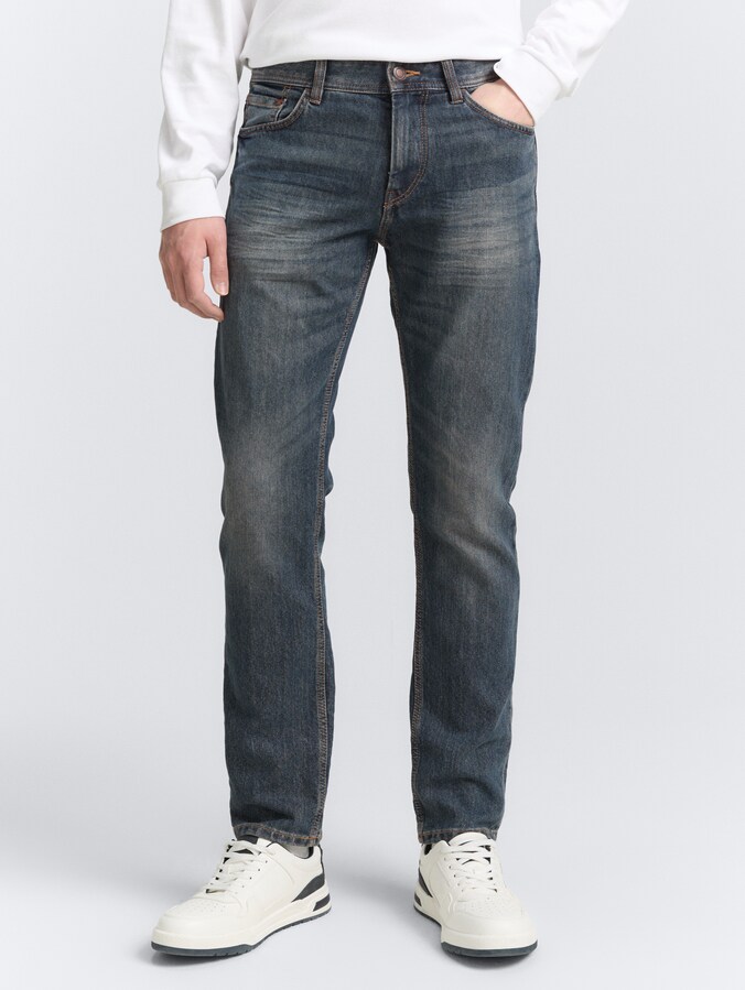 TTMARVIN STRAIGHT Jeans by Men, mid stone wash denim