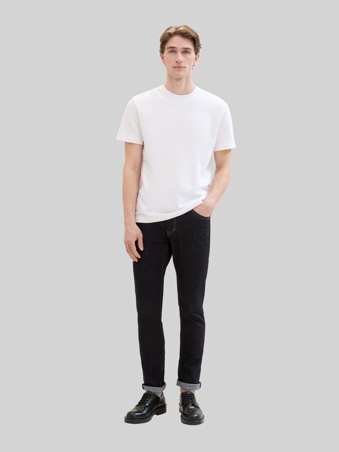 TTJOSH regular slim jeans met LYCRA ® door Men, Clean Rinsed Blue Denim
