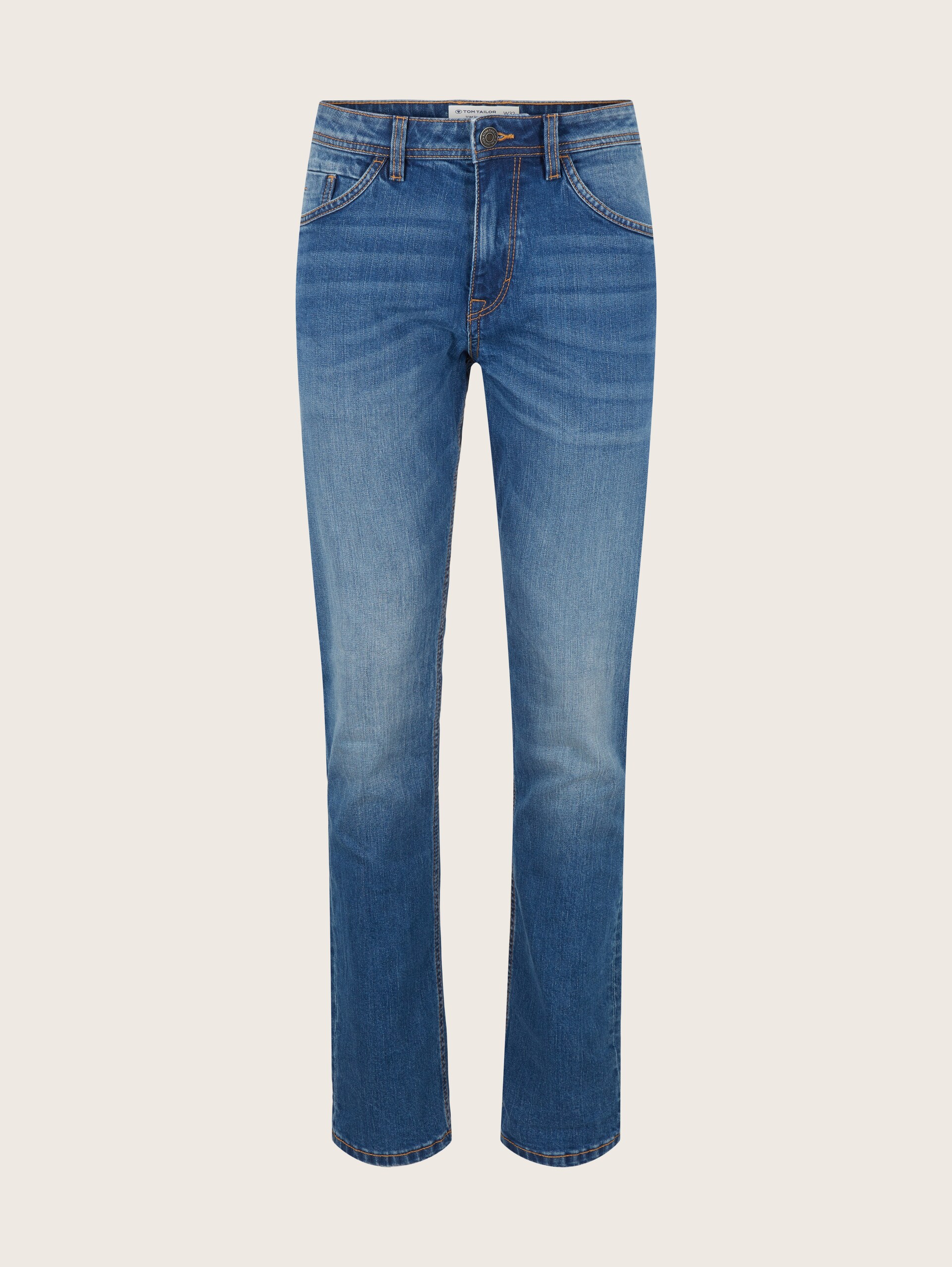 TTJOSH REGULAR SLIM Jeans - Used Mid Stone Blue Denim - Vue de face du produit