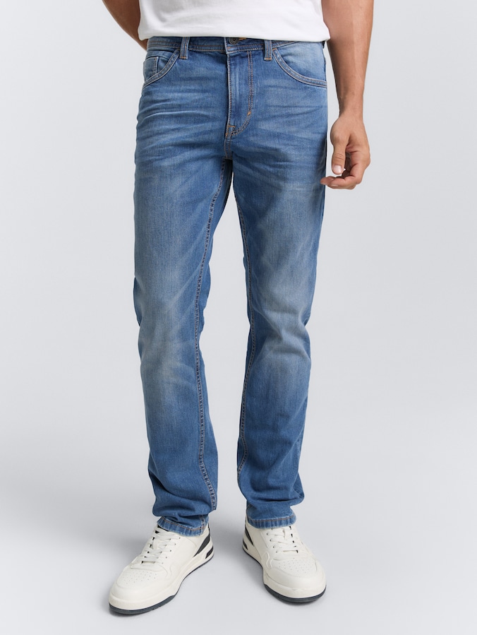 TTJOSH REGULAR SLIM jeans by Men, Used Mid Stone Blue Denim