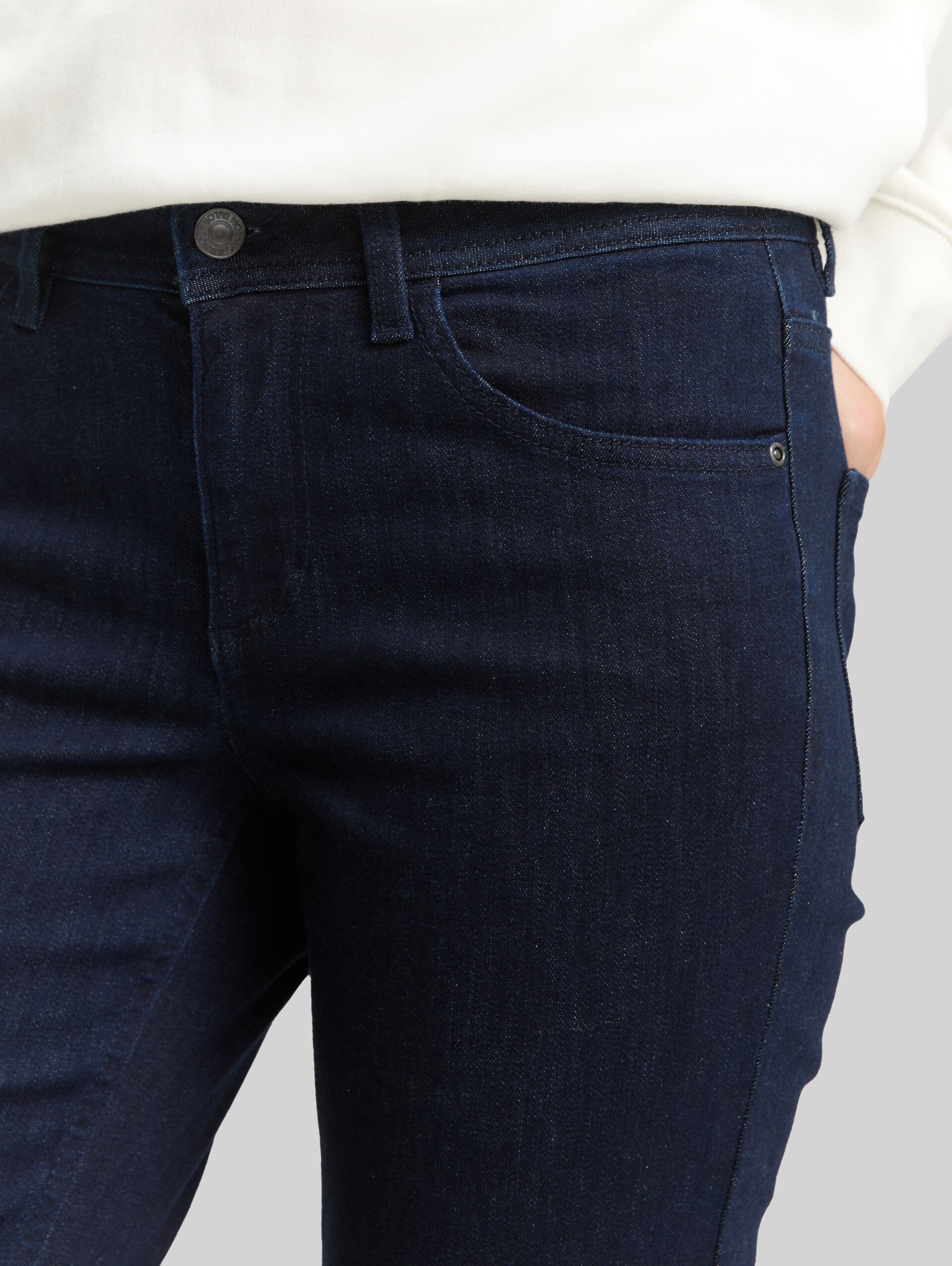 Jeans TTALEXA STRAIGHT - Clean Rinsed Blue Denim - Vue détaillée du modèle