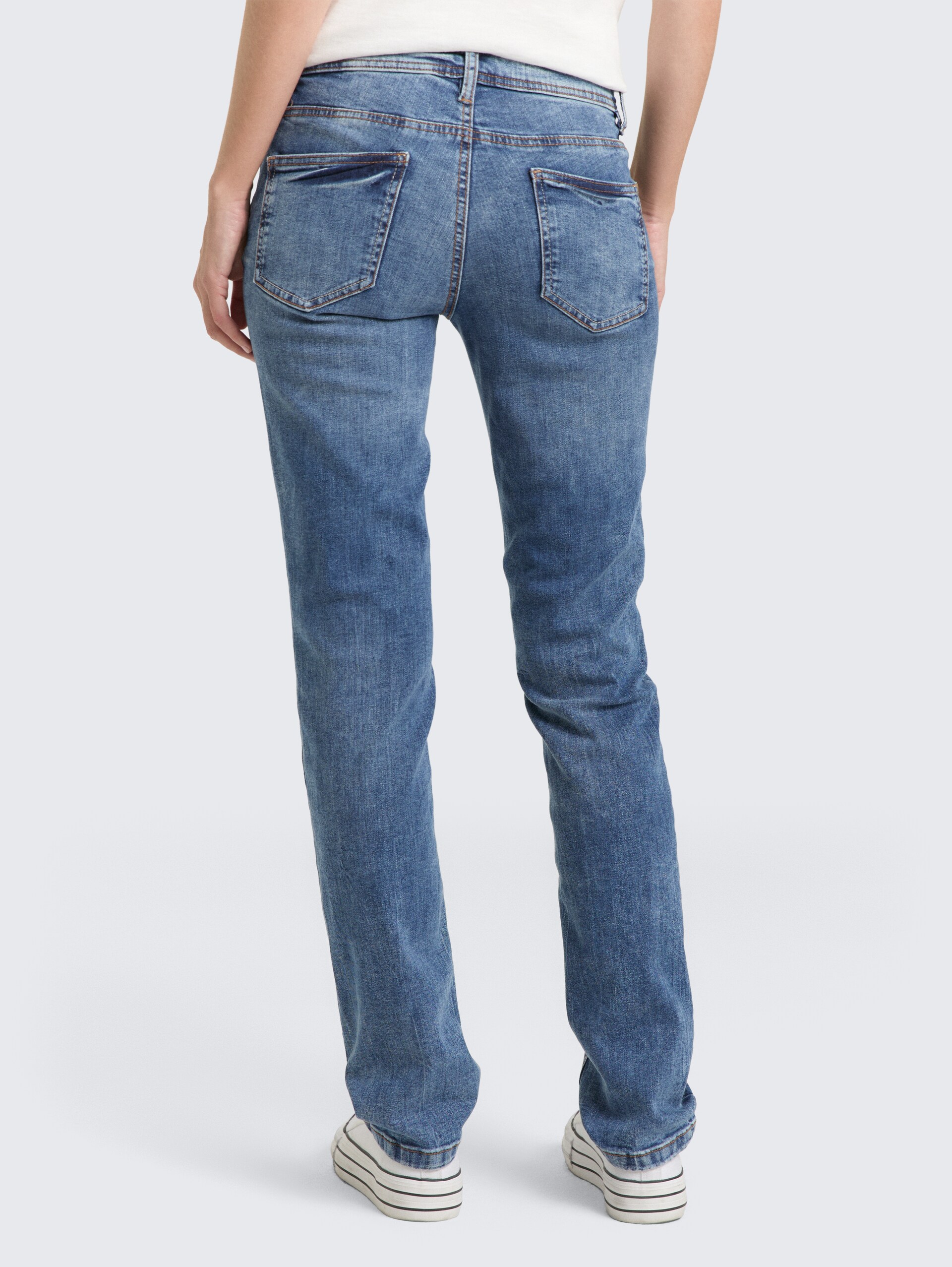 TTALEXA STRAIGHT Jeans - random bleached  blue denim - Auschnitt Model-Rückansicht