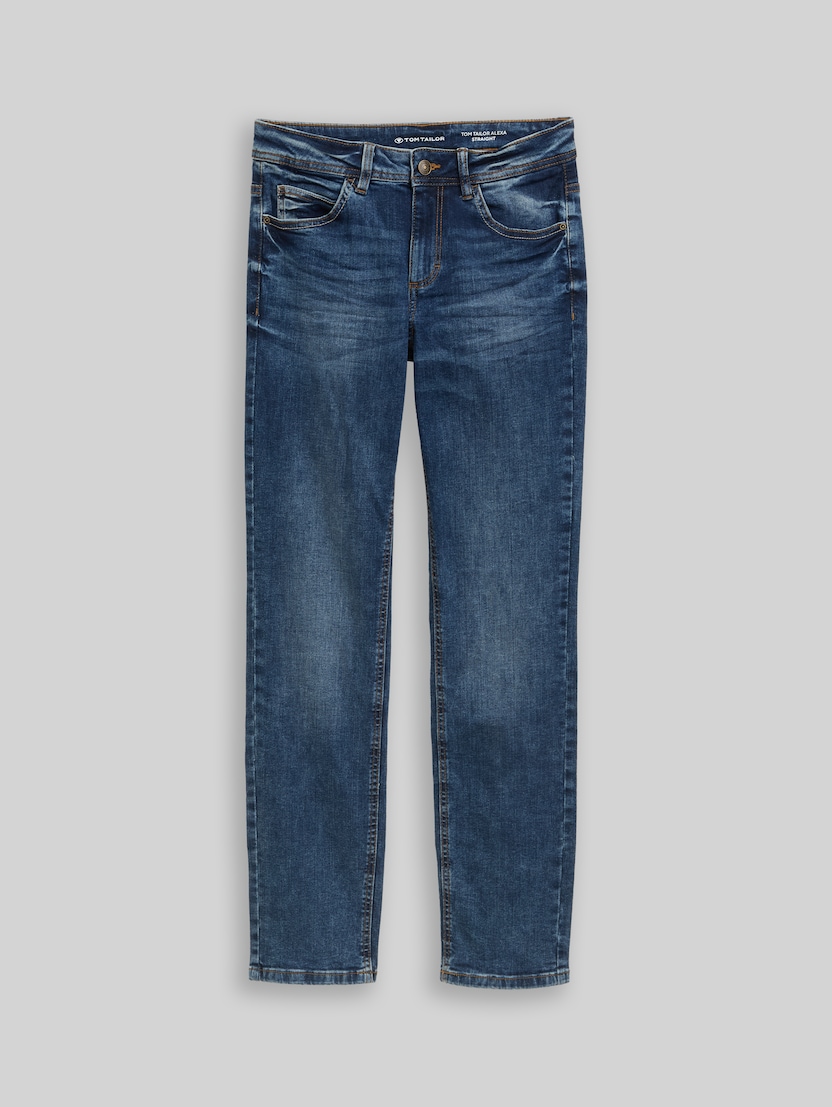 TTALEXA STRAIGHT jeans by Women, mid stone wash denim