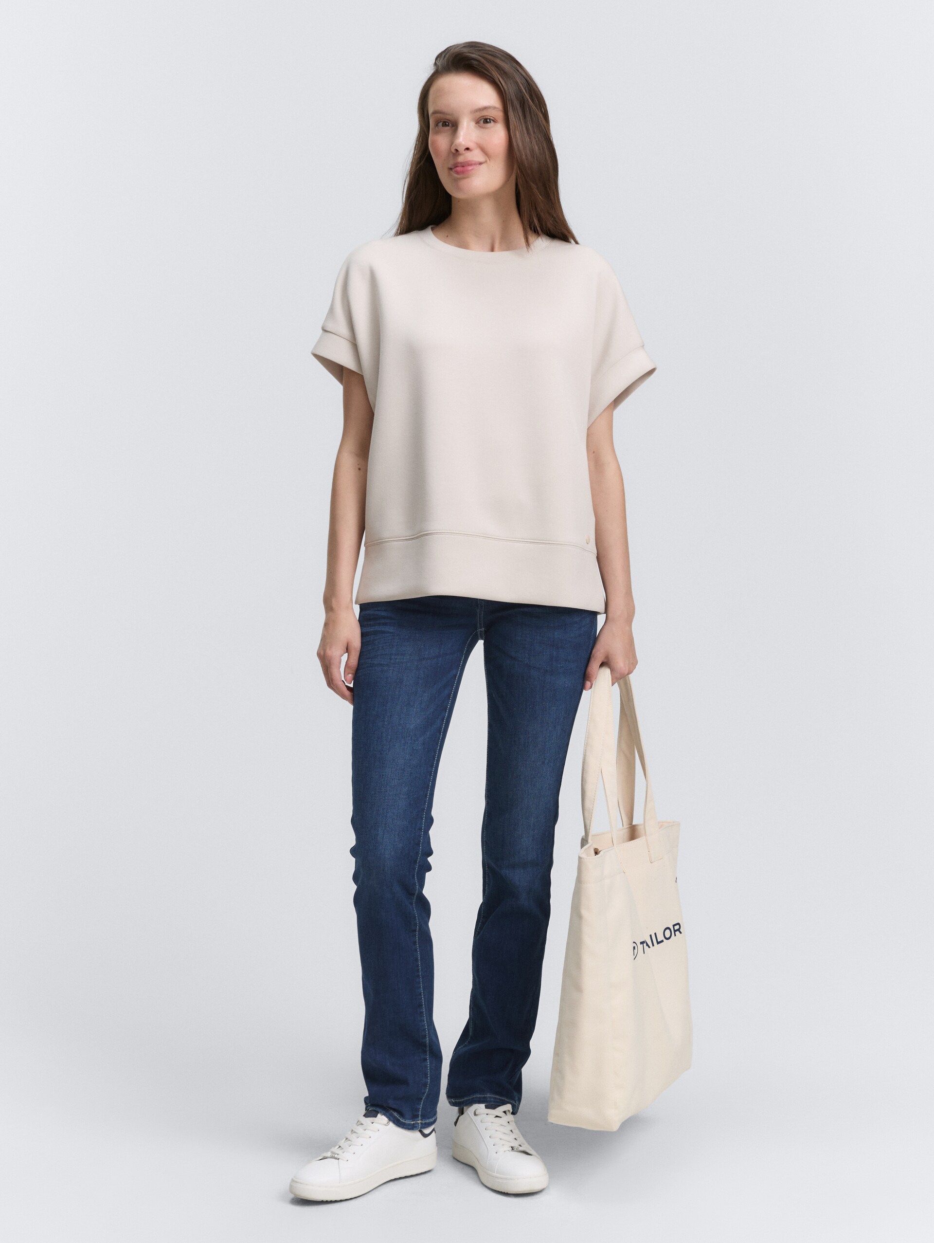 TTALEXA STRAIGHT Jeans - dark stone wash denim - Model vooraanzicht