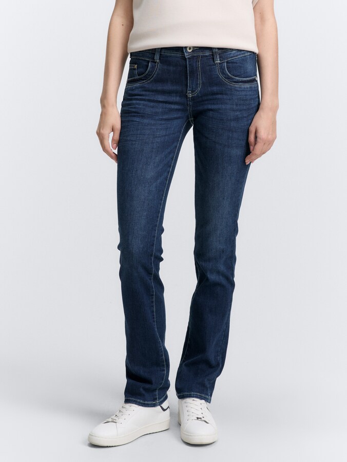 TTALEXA STRAIGHT Jeans door Women, dark stone wash denim