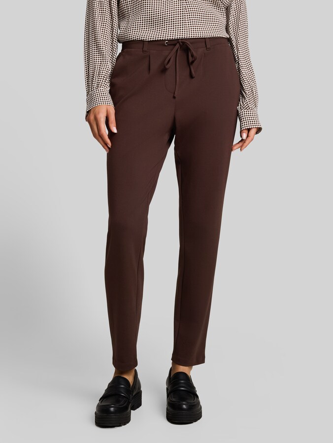 Wijdvallende stoffen broek door Women, java dark brown