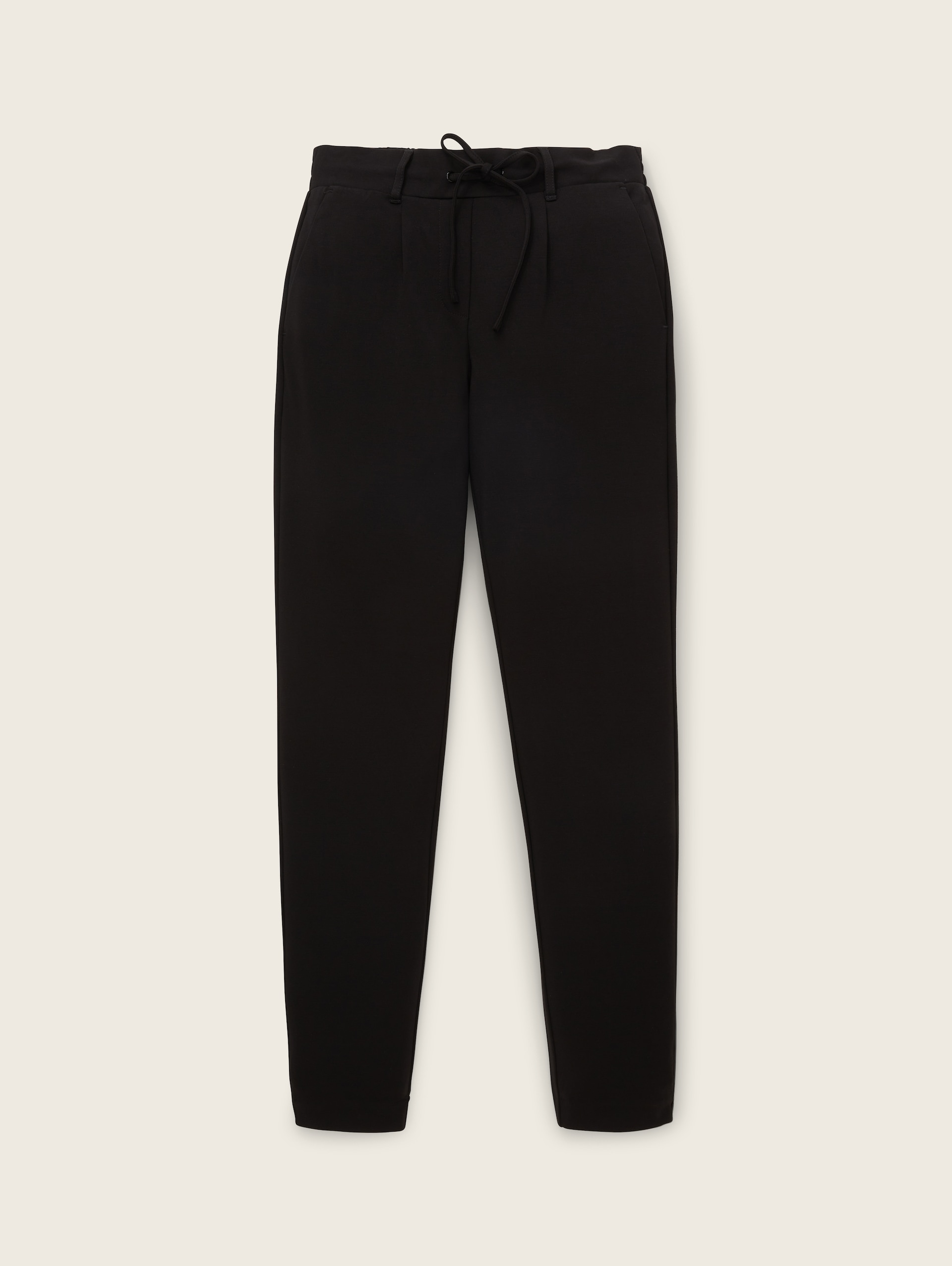 Lässige Stoffhose - deep black - Vorder-Produkt-Ansicht